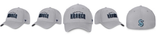 Fanatics Men's Gray Seattle Kraken Wordmark Flex Hat